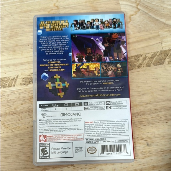 Minecraft Story Mode Nintendo Video Games for Switch - Picture 4 of 5